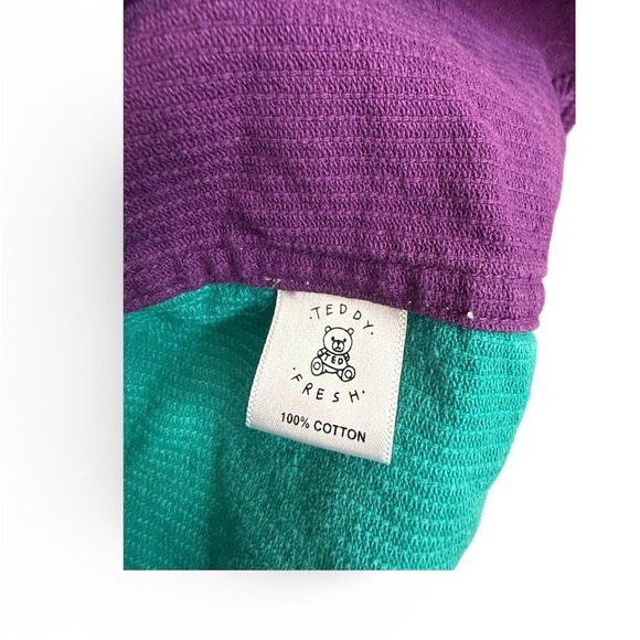 Teddy Fresh color block corduroy shirt 100% cotton unisex button down/Oversized - Picture 4 of 7